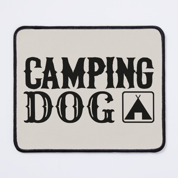 Item preview, Camping Dog Fun Camping Black Text Design designed and sold by TrulyEpoque.