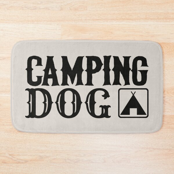 Item preview, Camping Dog Fun Camping Black Text Design designed and sold by TrulyEpoque.