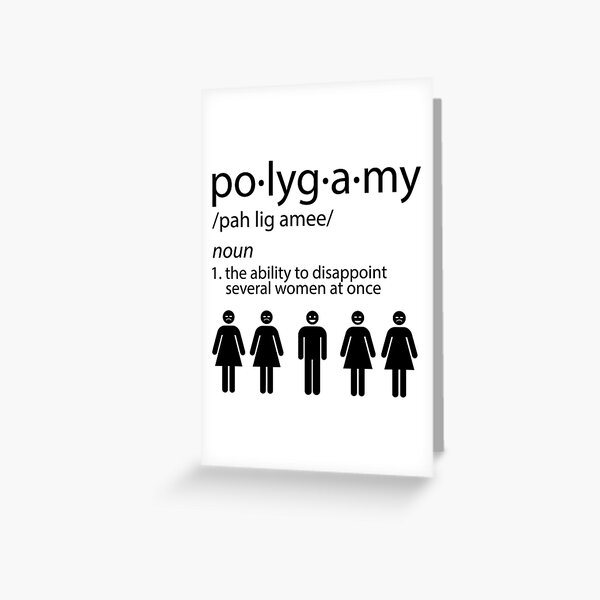 Polygamy Greeting Card