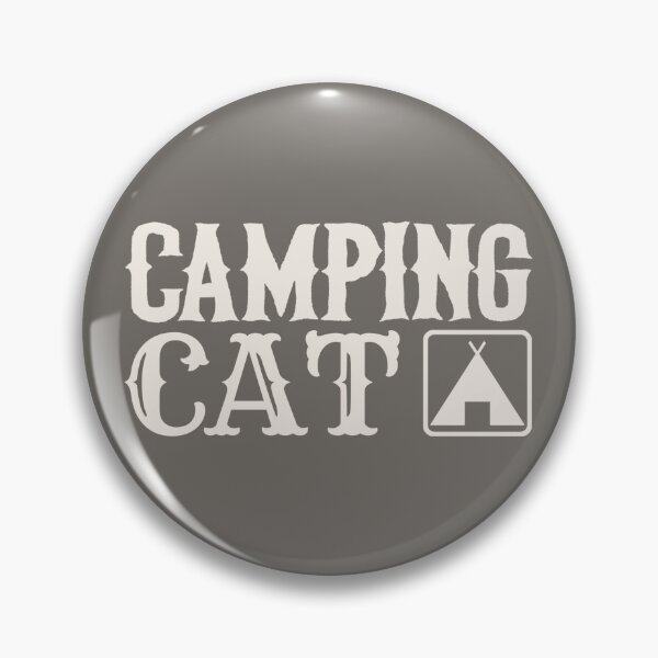 Item preview, Camping Cat Fun Camping White Text Design designed and sold by TrulyEpoque.