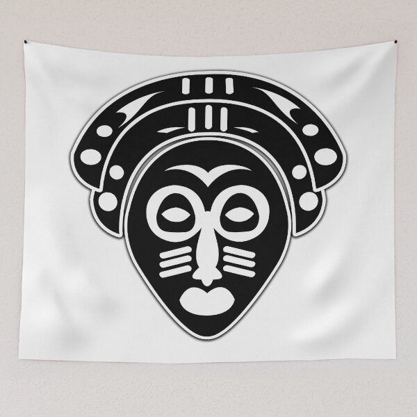 Item preview, African mask designed and sold by FMQ Store.