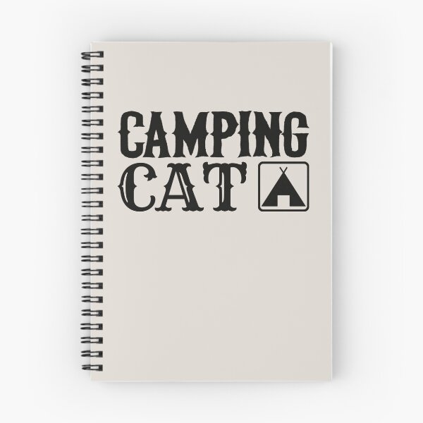 Item preview, Camping Cat Fun Camping Black Text Design designed and sold by TrulyEpoque.