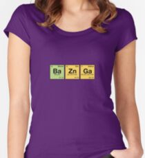 Ba Zn Ga! - periodic elements scrabble Women's Fitted Scoop T-Shirt