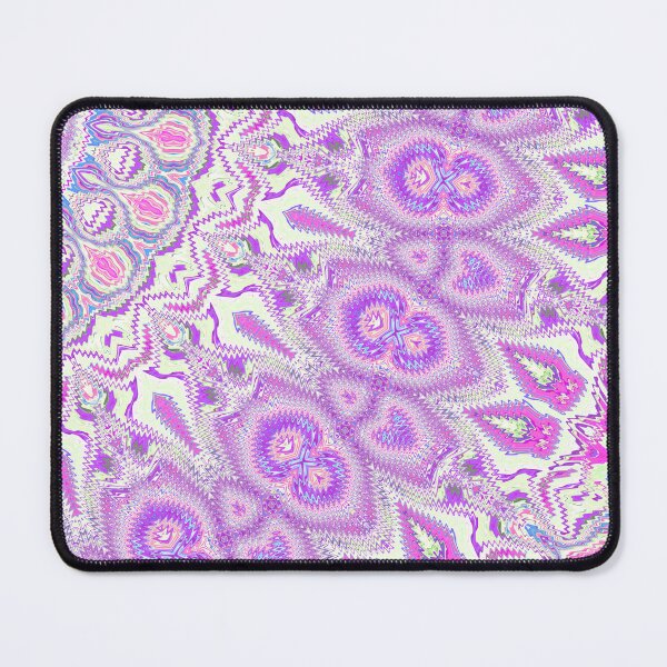 Item preview, The pink, lilac, white and blue repetitive mosaic kaleidoscopic pattern designed and sold by IraNiva.