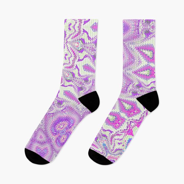 Item preview, The pink, lilac, white and blue repetitive mosaic kaleidoscopic pattern designed and sold by IraNiva.