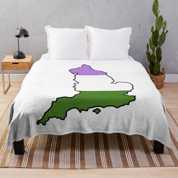 Item preview, England Outline - Genderqueer Pride Flag designed and sold by uni-que-designs.