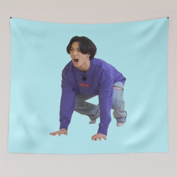 Item preview, Jungkook Sticker Meme designed and sold by KFriendShop.