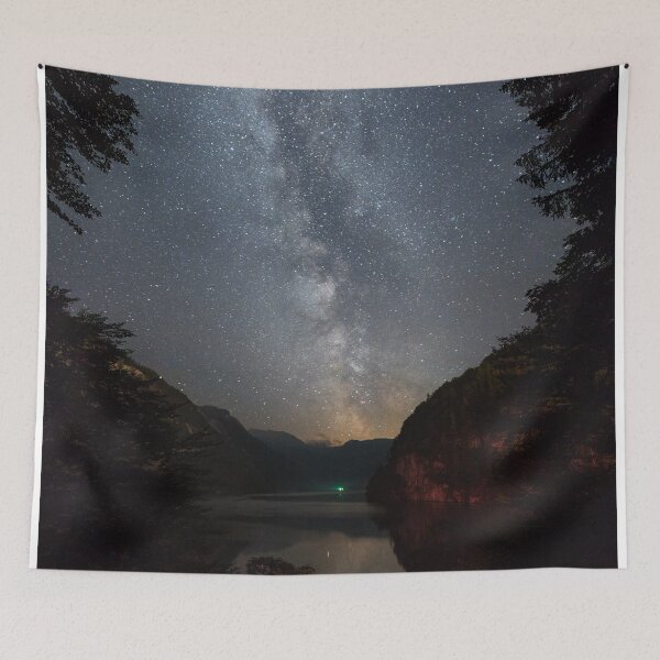Item preview, The Milky Way over the Königssee in Berchtesgaden - Berchtesgaden Alps designed and sold by xP42.