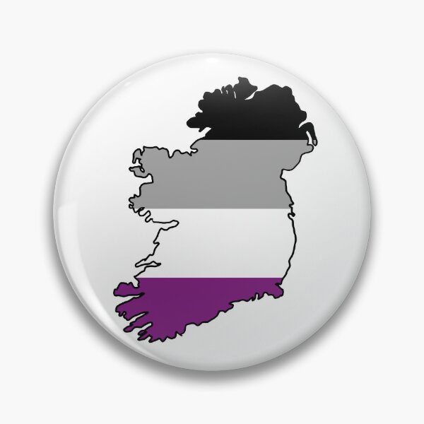 Item preview, Ireland Outline - Asexual Pride Flag designed and sold by uni-que-designs.