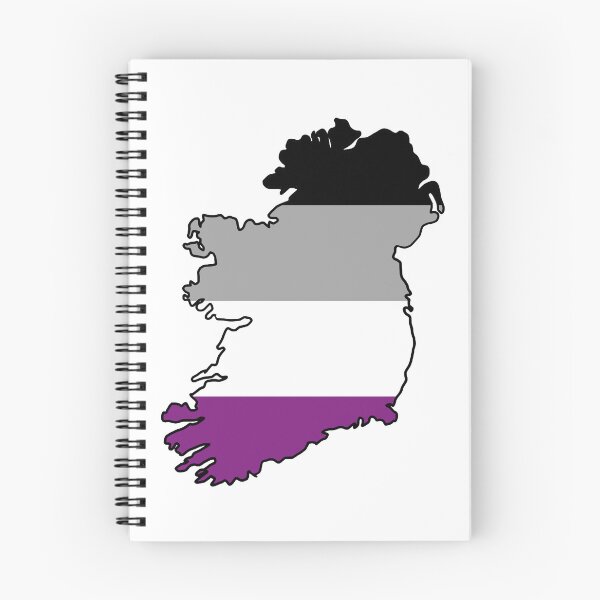 Item preview, Ireland Outline - Asexual Pride Flag designed and sold by uni-que-designs.