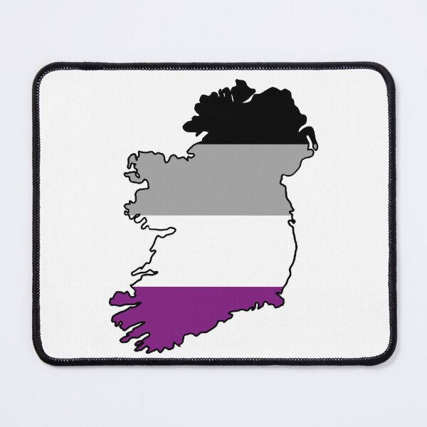 Item preview, Ireland Outline - Asexual Pride Flag designed and sold by uni-que-designs.