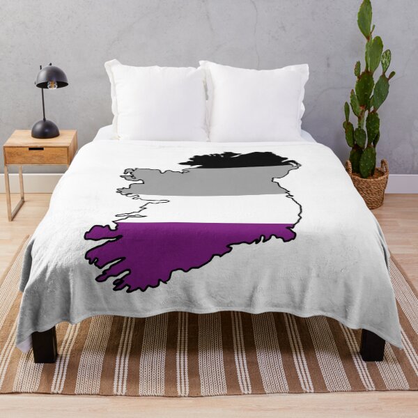 Item preview, Ireland Outline - Asexual Pride Flag designed and sold by uni-que-designs.