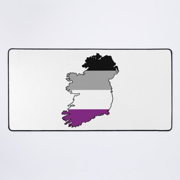 Item preview, Ireland Outline - Asexual Pride Flag designed and sold by uni-que-designs.