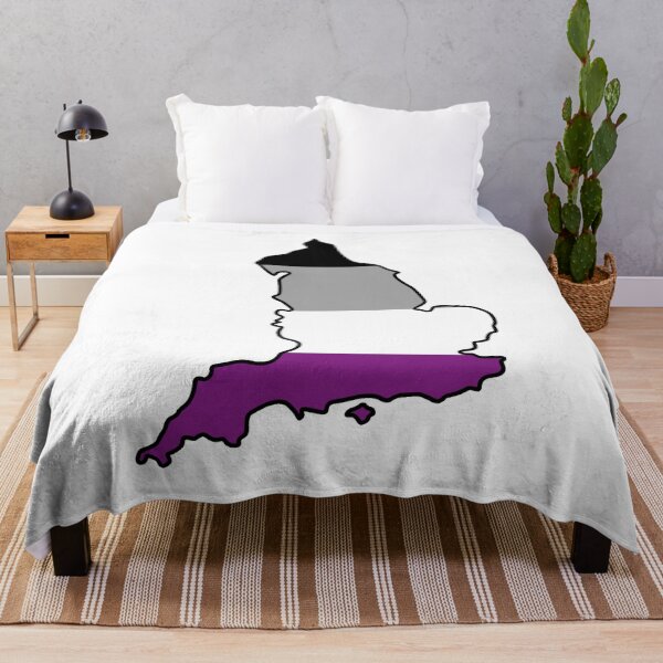 Item preview, England Outline - Asexual Pride Flag designed and sold by uni-que-designs.