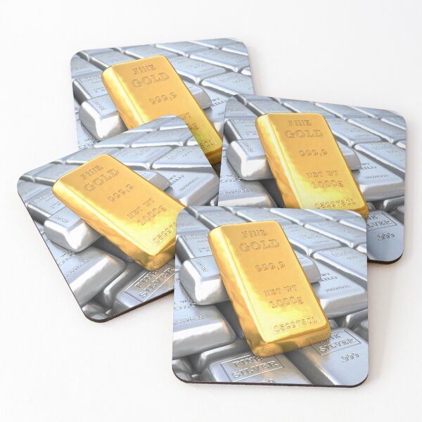 Item preview, gold and silver designed and sold by Batartiste.