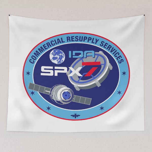 Item preview, NASA/SpaceX Commercial Resupply Services CRS-7 (SpX-7) Mission Patch designed and sold by bobbooo.