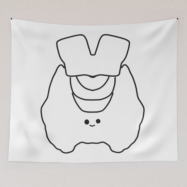 Item preview, Kawaii Thyroid gland    Medical illustration  designed and sold by Drevych-shop.