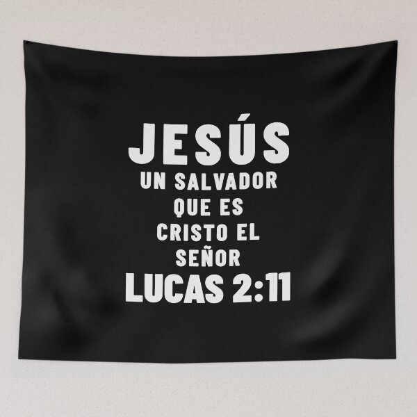 Item preview, Luke 2:11 Jesus Savior Spanish Bible Verse designed and sold by NombresDeJesus.