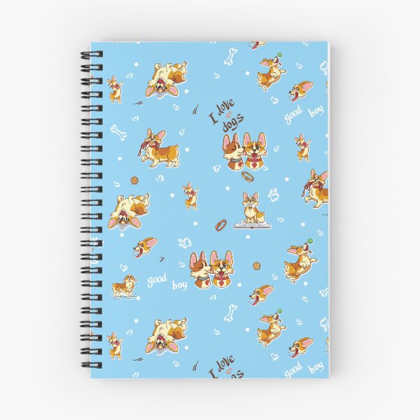 Item preview, Jolly corgis in Bleu designed and sold by pretty-os.