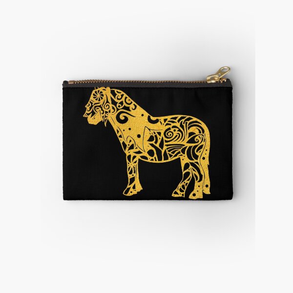 Item preview, Shetland Pony Horse Gold Papercut Mandala Art designed and sold by hign.