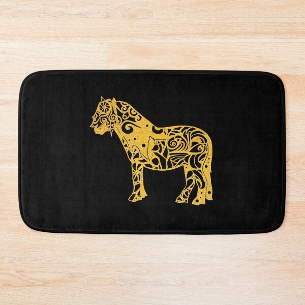 Item preview, Shetland Pony Horse Gold Papercut Mandala Art designed and sold by hign.