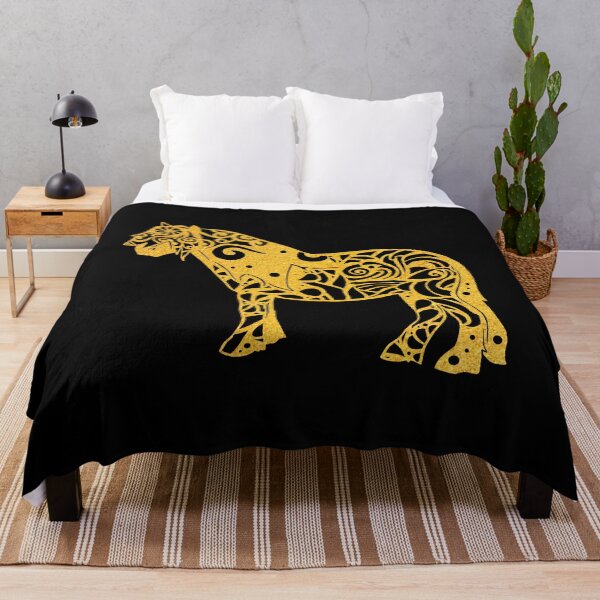 Item preview, Shetland Pony Horse Gold Papercut Mandala Art designed and sold by hign.