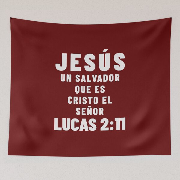 Item preview, Luke 2:11 Jesus Savior Spanish Bible Verse designed and sold by NombresDeJesus.