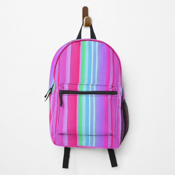 Item preview, Magenta blue striped | magenta blue stripes designed and sold by lausn.