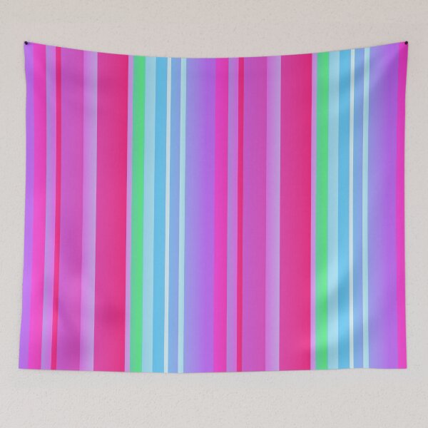 Item preview, Magenta blue striped | magenta blue stripes designed and sold by lausn.