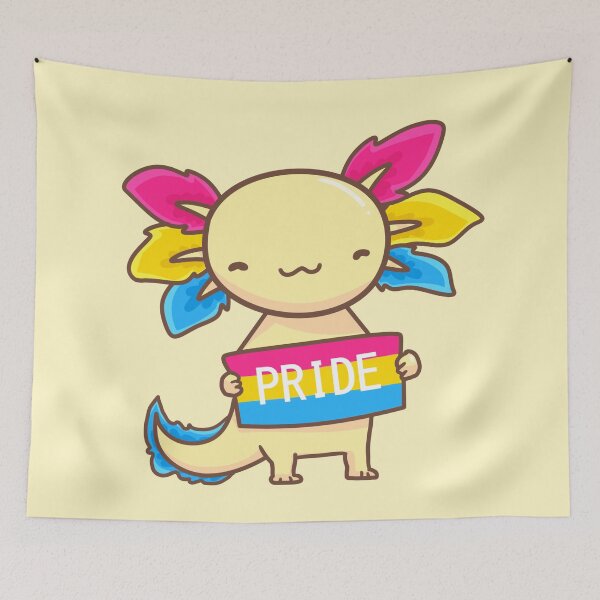 Item preview, ♡ pansexual axolotl ♡ design 1 designed and sold by maidenmausen.