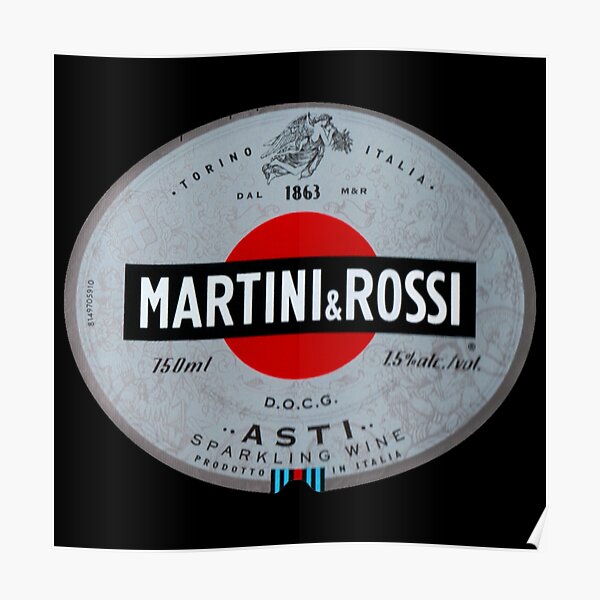 "Classic Martini Rossi Design" Poster for Sale by sanjayami Redbubble