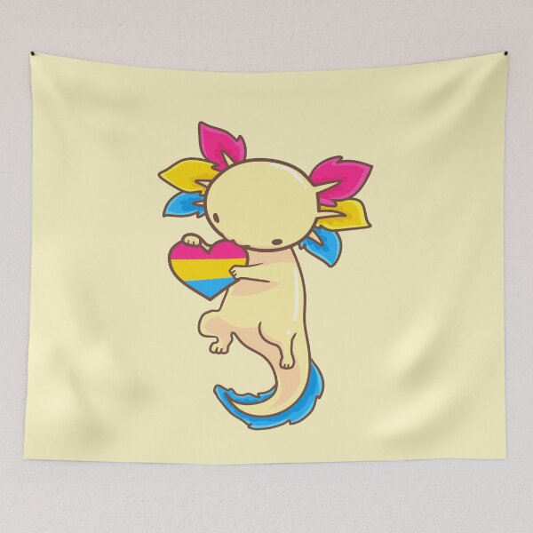 Item preview, ♡ pansexual axolotl ♡ design 2 designed and sold by maidenmausen.