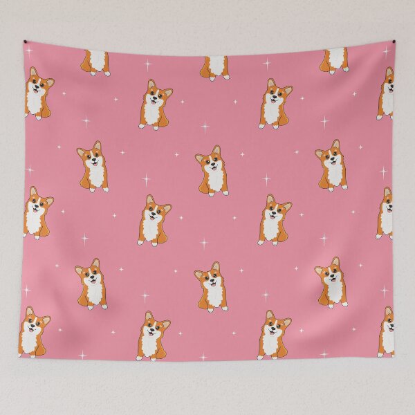 Item preview, Jolly corgis in Pink designed and sold by pretty-os.