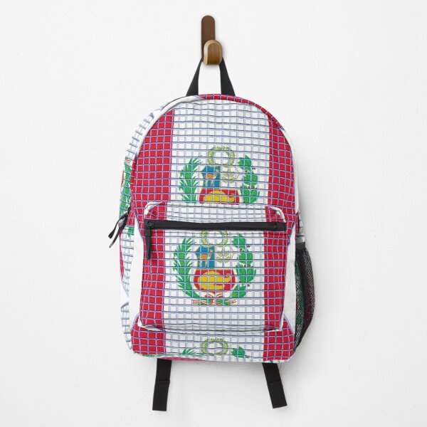 Item preview, Peru Flag Rounded - Squares Pixel designed and sold by MoonElite.