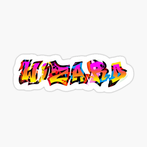Wizard Graffiti Collection Sticker For Sale By Tossa9 Redbubble
