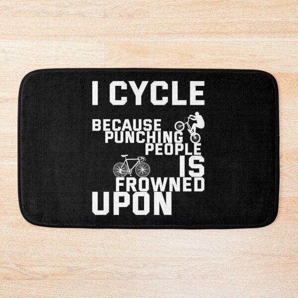 Item preview, I Cycle Because Punching People Is Frowned Upon Classic T-Shirt designed and sold by felyn3gloria.