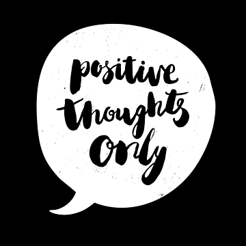 Artwork thumbnail, Positive Thoughts Only by Kiwi Queen