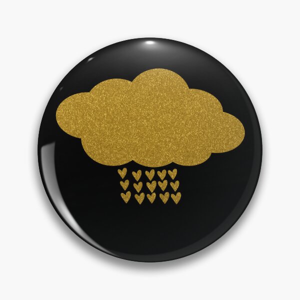 Item preview, Glittering Golden Cloud Raining Hearts - Cute designed and sold by humnoo.