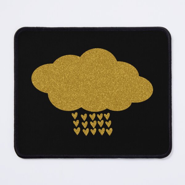 Item preview, Glittering Golden Cloud Raining Hearts - Cute designed and sold by humnoo.