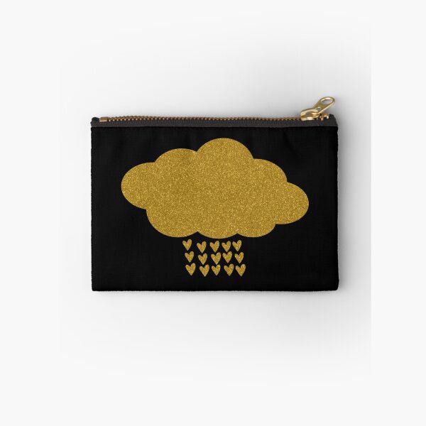 Item preview, Glittering Golden Cloud Raining Hearts - Cute designed and sold by humnoo.