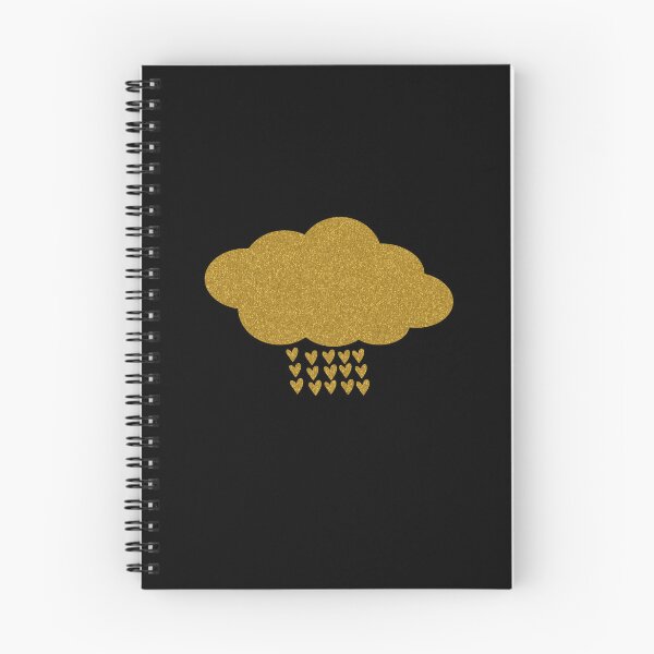 Item preview, Glittering Golden Cloud Raining Hearts - Cute designed and sold by humnoo.