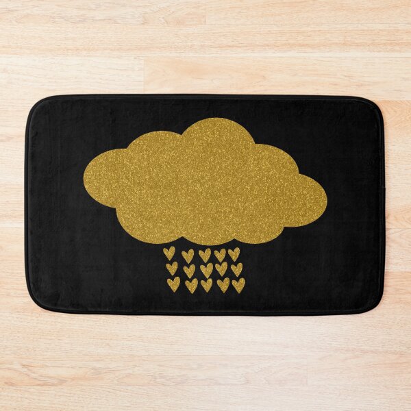 Item preview, Glittering Golden Cloud Raining Hearts - Cute designed and sold by humnoo.