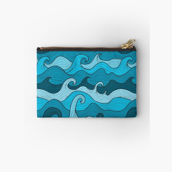 Item preview, Blue Ocean. Sea waves. Storm. Hand drawn pattern. designed and sold by Kudryashka.