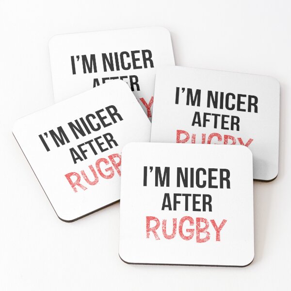 Item preview, I'm Nicer After Rugby designed and sold by OutcastBrain.