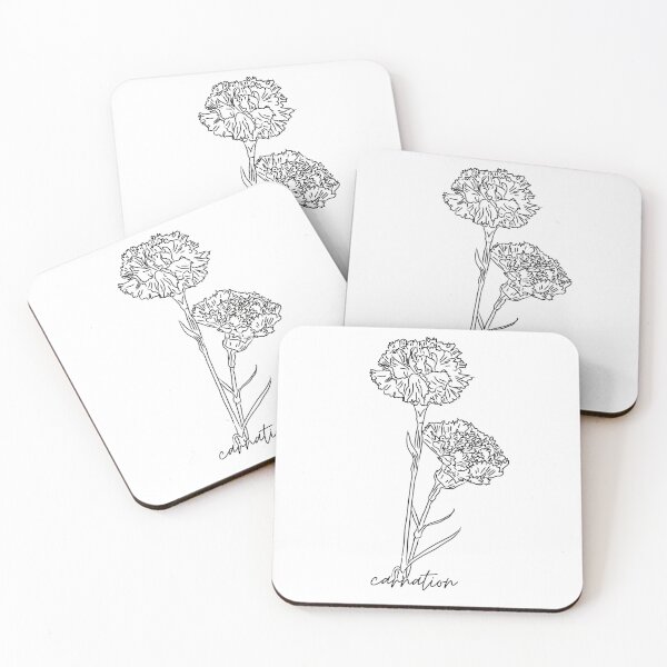 Item preview, Carnation January Birth Flower  designed and sold by mnpressler.