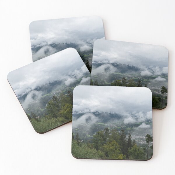 Item preview, View of Berchtesgaden through clouds - Berchtesgaden - Berchtesgaden Alps designed and sold by xP42.