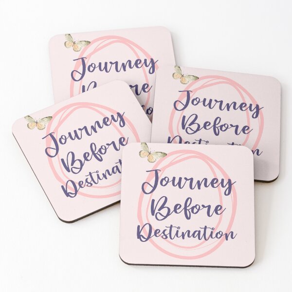 Item preview, Journey Before Destination Feminine Affirmation Phrase designed and sold by MindfulMeta.
