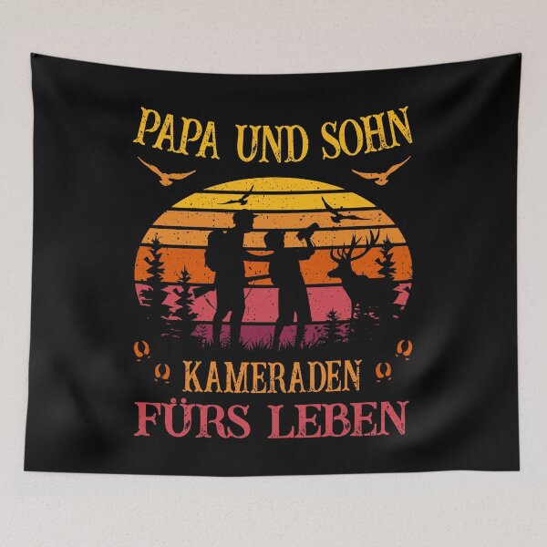 Item preview, Hunters - dad and son comrades for life designed and sold by Shirt-Designs.