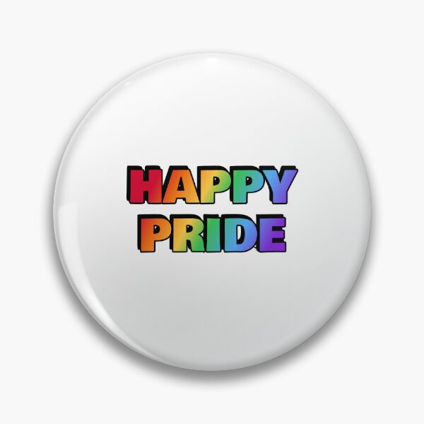 Item preview, HAPPY PRIDE rainbow gay pride designed and sold by Inspirationmotivation.
