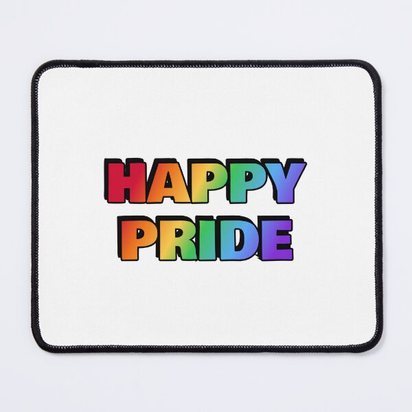 Item preview, HAPPY PRIDE rainbow gay pride designed and sold by Inspirationmotivation.